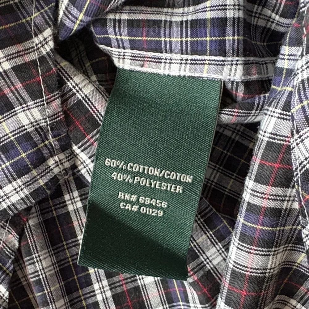 Ralph Lauren Boys Plaid Button-Down Shirt size 8